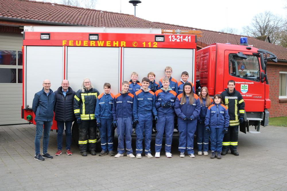 Spendenübergabe an die Jugendfeuerwehr Ebersdorf